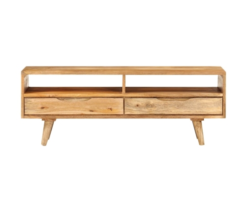 Mueble de TV madera maciza de mango 110x30x41 cm