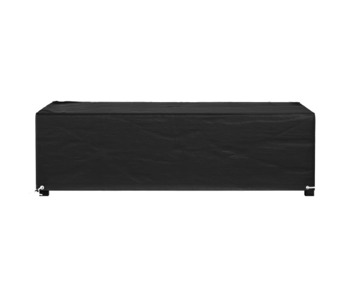 Funda para muebles de jardín 8 ojales rectangular 125x70x35 cm