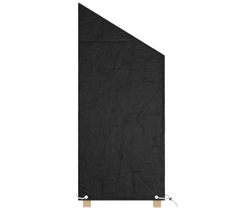 Funda de silla de jardín 8 ojales polietileno 65x65x110/150 cm