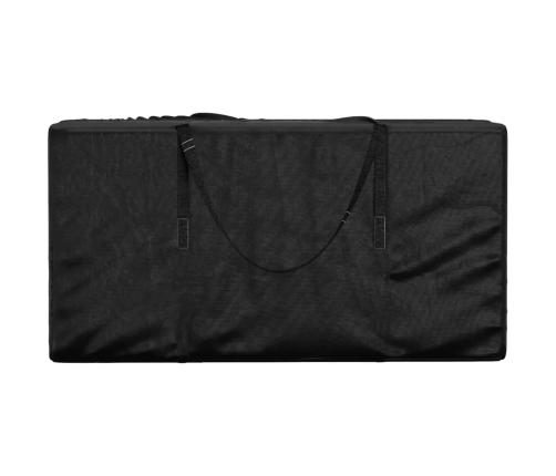 Bolsa para cojines de jardín polietileno negro 150x75x75 cm