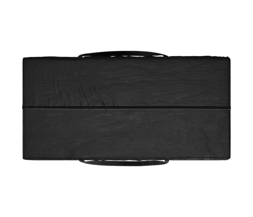 Bolsa para cojines de jardín polietileno negro 150x75x75 cm