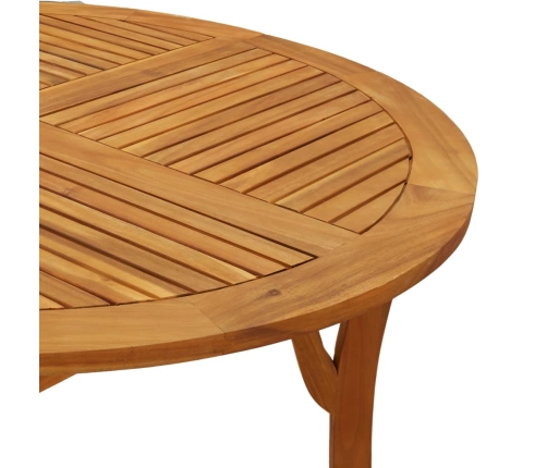 Mesa de jardín madera maciza de acacia Ø110 cm