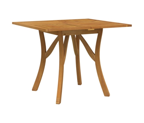 Mesa de jardín madera maciza de acacia 85x85x75 cm