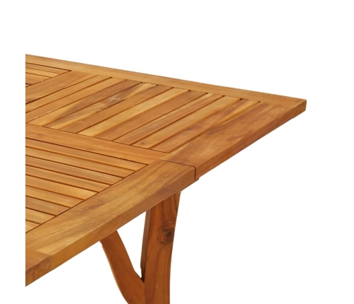 Mesa de jardín madera maciza de acacia 85x85x75 cm