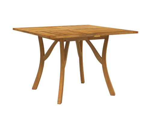 Mesa de jardín madera maciza de acacia 110x110x75 cm