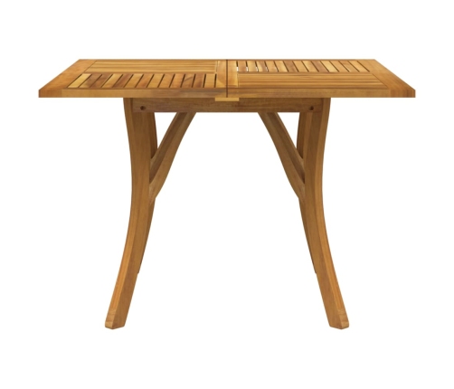 Mesa de jardín madera maciza de acacia 110x110x75 cm