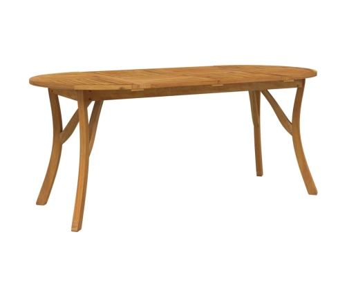 Mesa de jardín madera maciza de acacia 200x90x75 cm