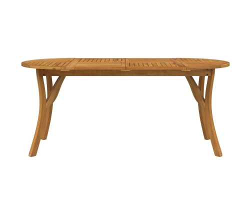 Mesa de jardín madera maciza de acacia 200x90x75 cm