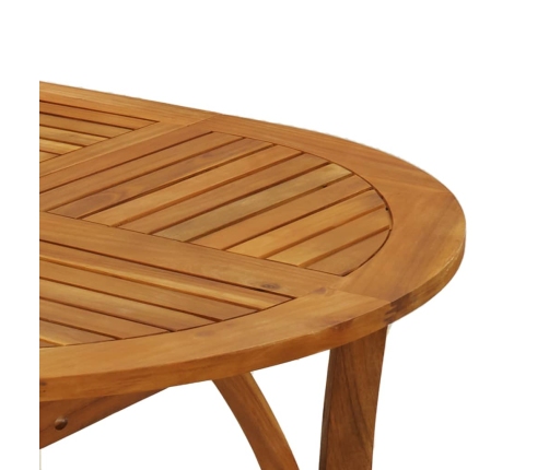 Mesa de jardín madera maciza de acacia 200x90x75 cm