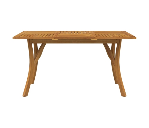 Mesa de jardín madera maciza de acacia 150x90x75 cm