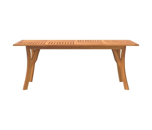 Mesa de jardín madera maciza de acacia 200x90x75 cm