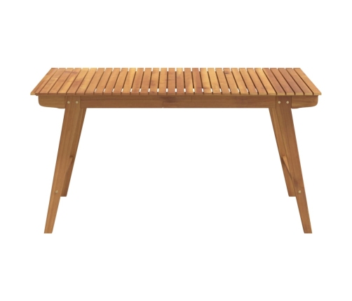 vidaXL Mesa de jardín madera maciza de acacia 150x90x75 cm