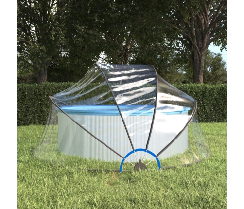 Cúpula para piscina redonda PVC 315x158 cm