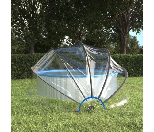 Cúpula para piscina redonda PVC 376x188 cm