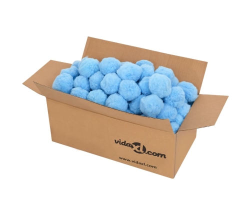 Bolas de filtro de piscina antibacterias polietileno azul 700 g