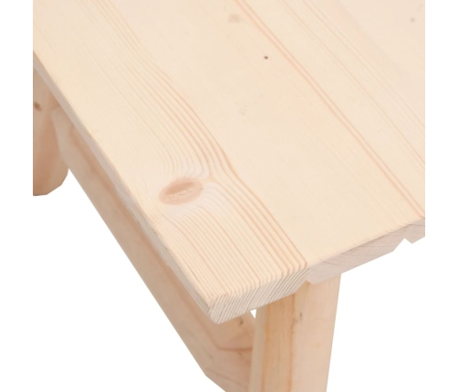 Mesa de centro de madera maciza de abeto 90x50x41 cm