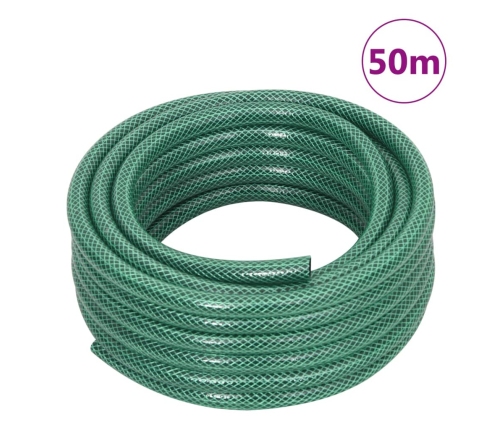 Manguera de jardín PVC verde 0,5" 50 m