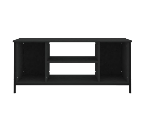 Mueble de TV madera contrachapada negro 102x35x45 cm