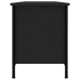 Mueble de TV madera contrachapada negro 102x35x45 cm