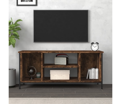 Mueble para TV madera contrachapada roble ahumado 102x35x45 cm