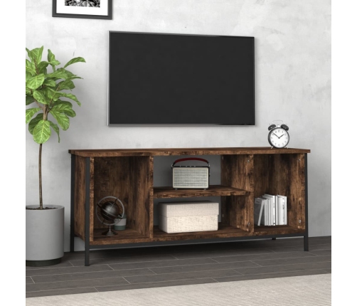 Mueble para TV madera contrachapada roble ahumado 102x35x45 cm