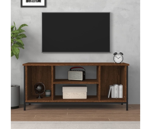 Mueble para TV madera contrachapada roble marrón 102x35x45 cm