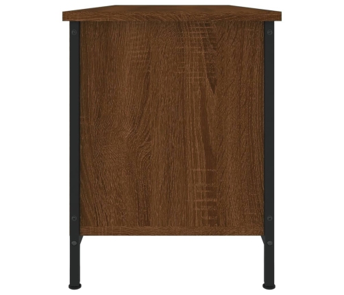 Mueble para TV madera contrachapada roble marrón 102x35x45 cm