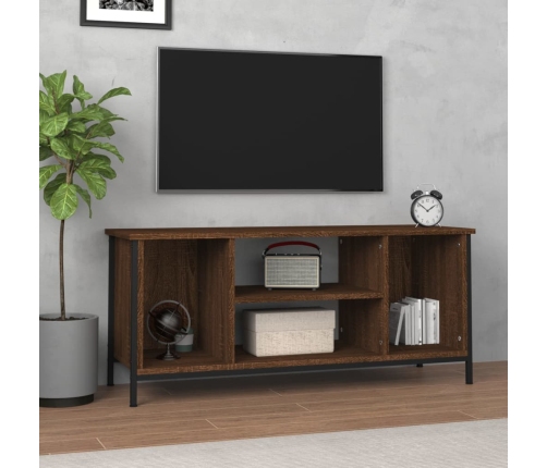 Mueble para TV madera contrachapada roble marrón 102x35x45 cm