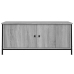 Mueble TV con puertas contrachapada gris Sonoma 102x35x45 cm