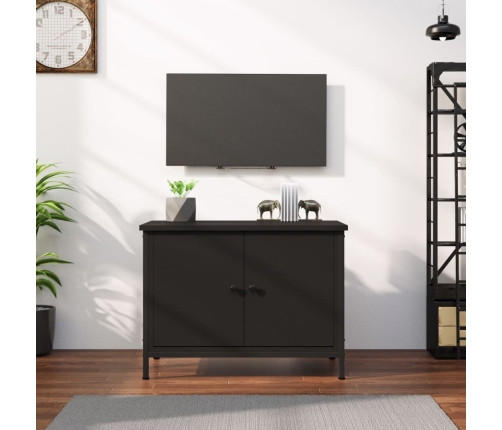 Mueble de TV con puertas madera contrachapada 60x35x45 cm