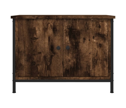 Mueble de TV madera contrachapada roble ahumado 60x35x45 cm