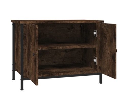 Mueble de TV madera contrachapada roble ahumado 60x35x45 cm