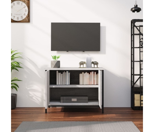 vidaXL Mueble de TV madera contrachapada gris Sonoma 60x35x45 cm