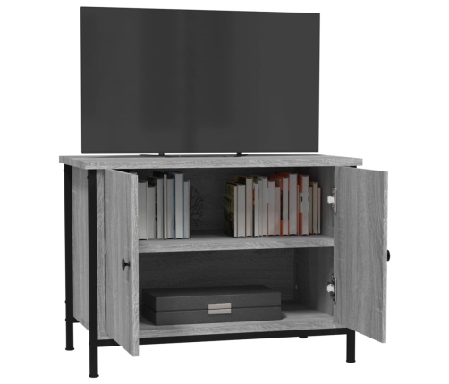 vidaXL Mueble de TV madera contrachapada gris Sonoma 60x35x45 cm