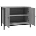 vidaXL Mueble de TV madera contrachapada gris Sonoma 60x35x45 cm