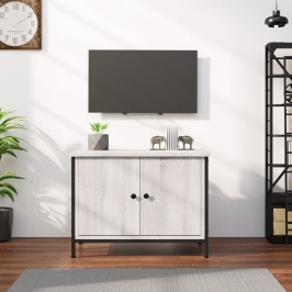 Mueble de TV madera contrachapada gris Sonoma 60x35x45 cm
