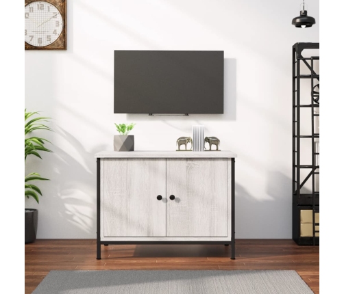 vidaXL Mueble de TV madera contrachapada gris Sonoma 60x35x45 cm