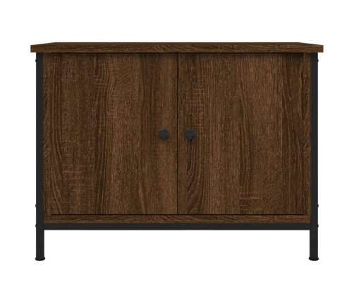 Mueble de TV madera contrachapada marrón roble 60x35x45 cm