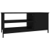 Mueble de TV madera contrachapada negro 100x40x45 cm