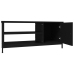 Mueble de TV madera contrachapada negro 100x40x45 cm