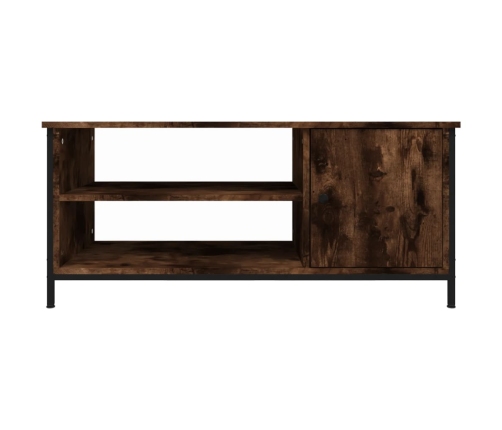 Mueble de TV madera contrachapada roble ahumado 100x40x45 cm