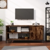 Mueble de TV madera contrachapada roble ahumado 100x40x45 cm