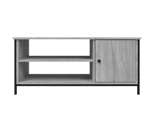 vidaXL Mueble de TV madera contrachapada gris Sonoma 100x40x45 cm