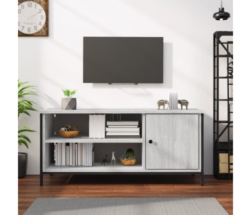 vidaXL Mueble de TV madera contrachapada gris Sonoma 100x40x45 cm