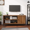 Mueble de TV madera contrachapada roble marrón 100x40x45 cm