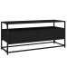 Mueble de TV madera contrachapada negro 100x35x45 cm