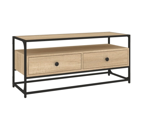 Mueble para TV madera contrachapada roble Sonoma 100x35x45 cm