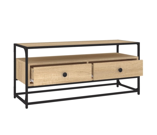 Mueble para TV madera contrachapada roble Sonoma 100x35x45 cm