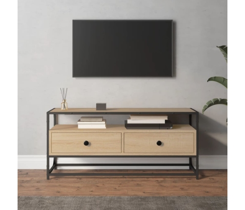 Mueble para TV madera contrachapada roble Sonoma 100x35x45 cm