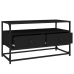 Mueble para TV madera contrachapada negro 80x35x45 cm